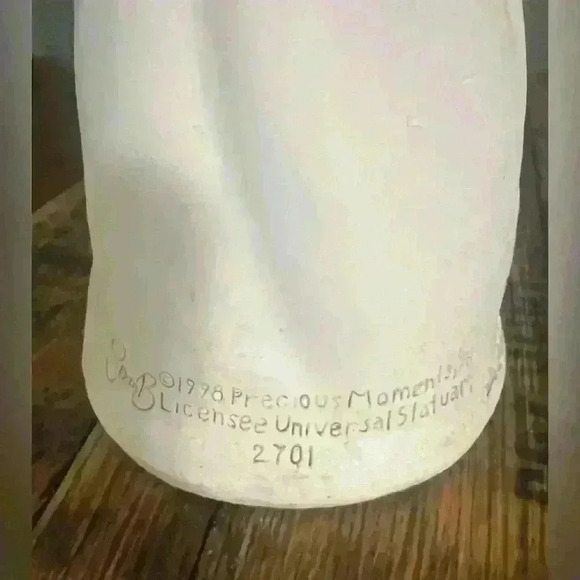 13 “Large Precious Moments Collection 1998 1 Boy & 2Girls Praying Garden Angels - Picture 5 of 7